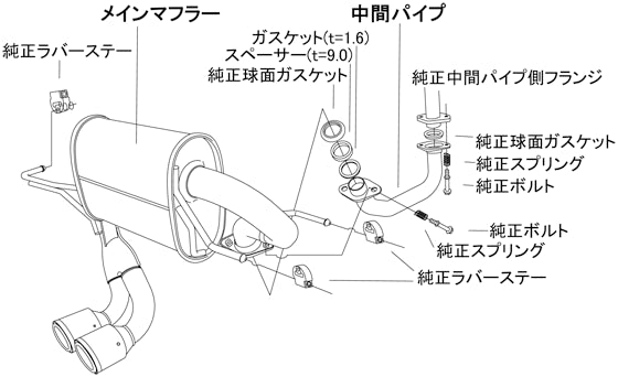 HKS 31021-AH003 Exhaust System LEGAMAX SPORTS for HONDA S660 (JW5) Photo-2