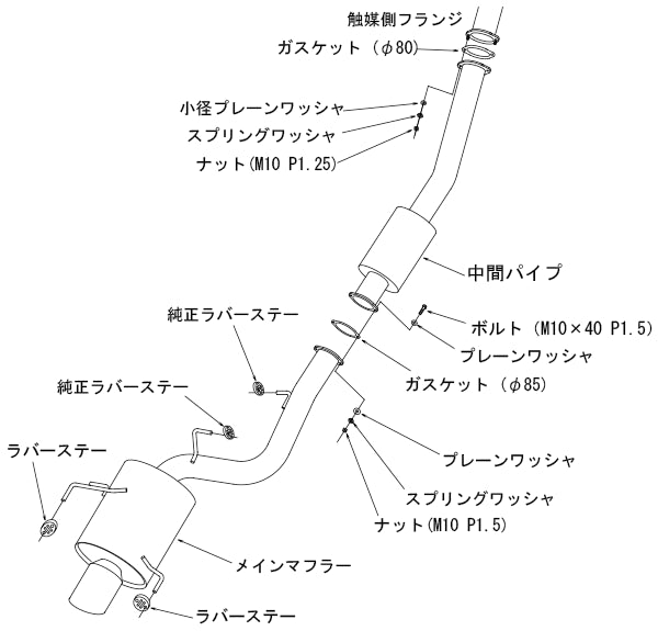 HKS 31029-AN008 Super Turbo Muffler Ti for NISSAN Skyline GT-R (R33) Photo-2