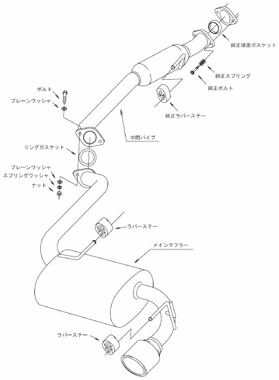 HKS 31029-AS002 Super Turbo Muffler for SUZUKI Jimny (JB23W) Photo-2