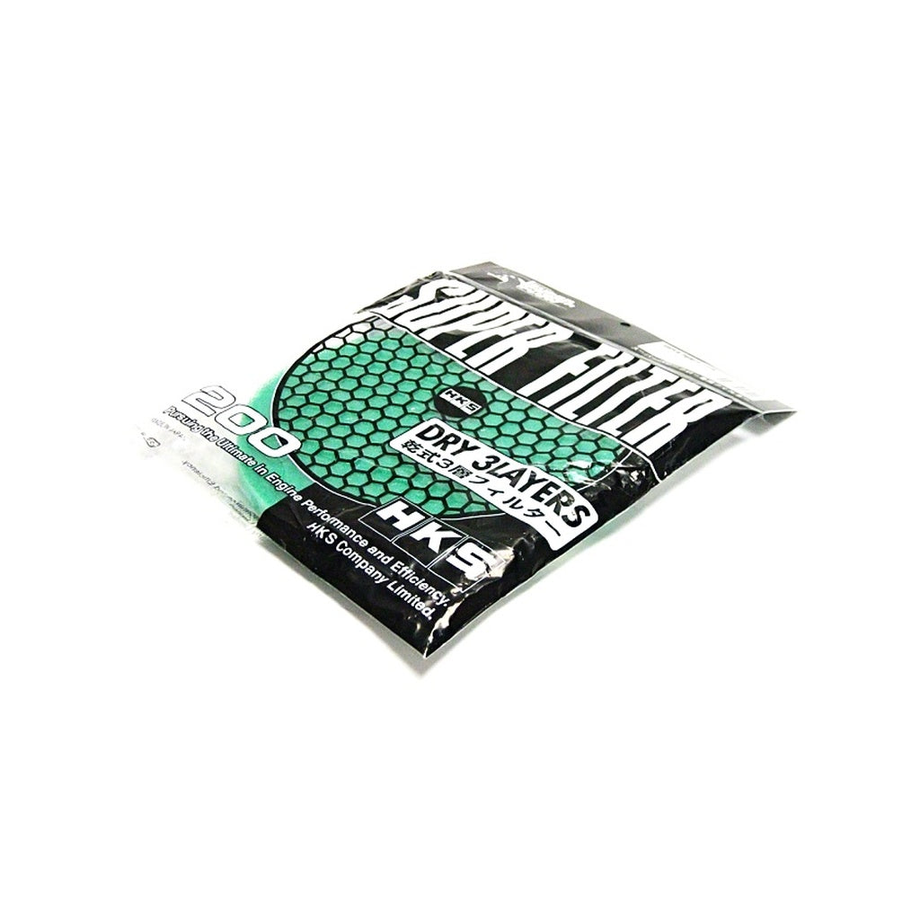 HKS 70001-AK022 Replacement Air Filter Super Power Flow 200 mm / Green Photo-1