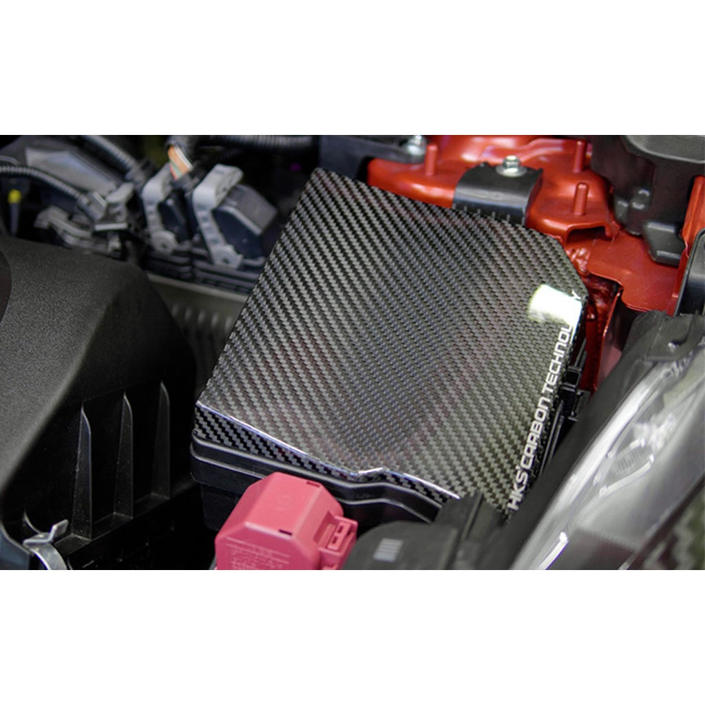 HKS 70026-AT007 Fuse Box Cover (Carbon) for TOYOTA GR Yaris (XP210) 2020- Photo-0