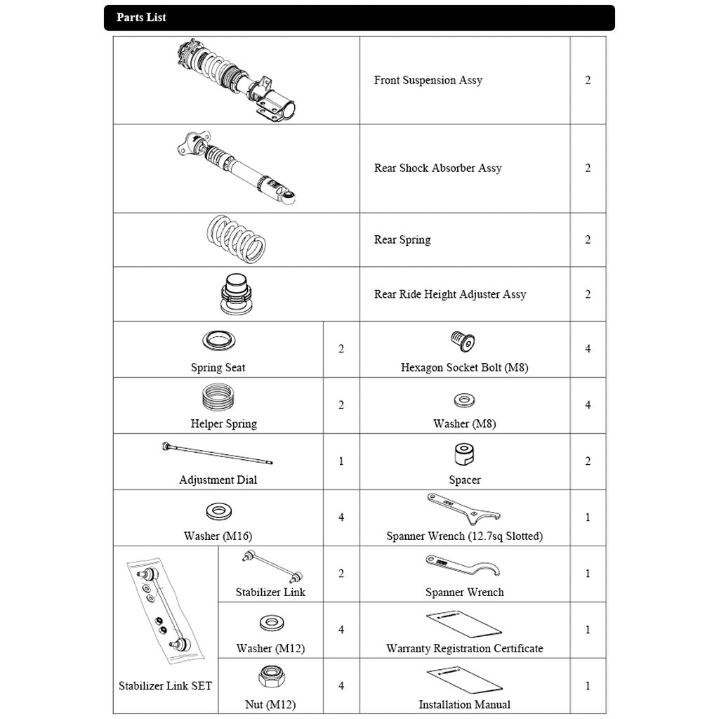 HKS 80310-AT005 Сoilover Kit HIPERMAX R for TOYOTA GR Yaris Gen1 (XP210) 2020-2024 Photo-2