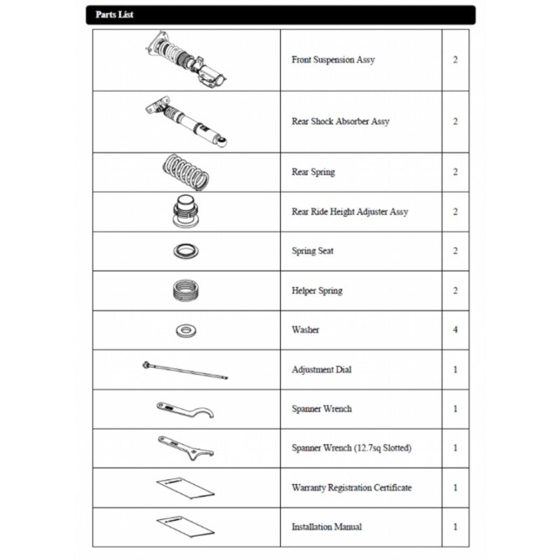 HKS 80310-AT007 Coilover Kit HIPERMAX R for TOYOTA GR Corolla (GZEA14H) 2022- Photo-2
