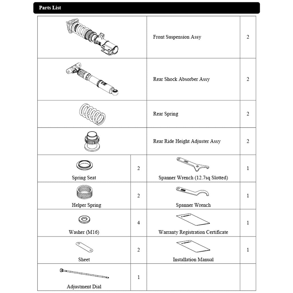 HKS 80310-AT008 Coilover Kit HIPERMAX R for TOYOTA GR Yaris Gen2 (XP210) 2024- Photo-2