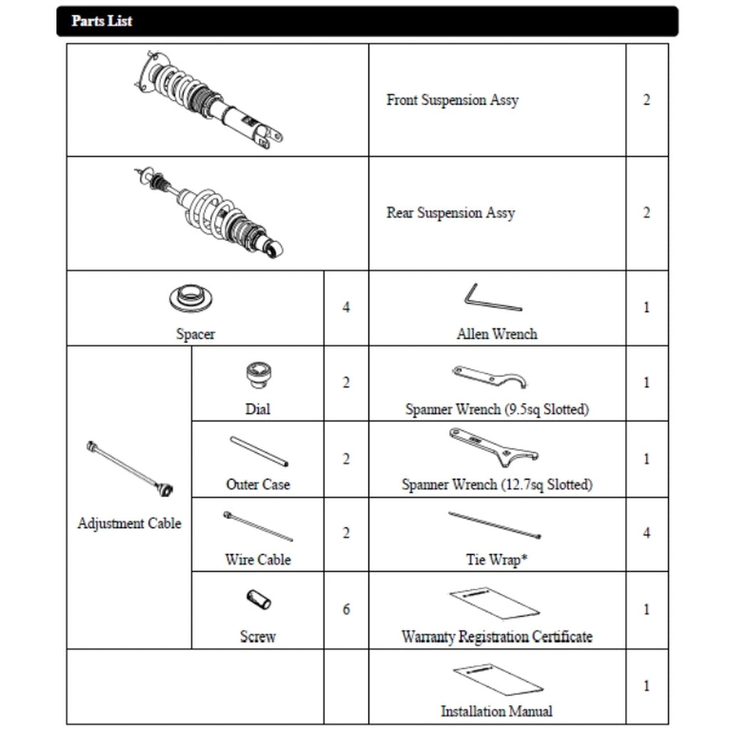 HKS 80310-AZ003 Coilover Kit HIPERMAX R for MAZDA RX-8 2003-2012 Photo-8