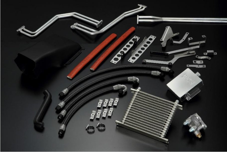 HKS 27002-AN102 Oil Cooler Kit DCT (Black/Silver) for NISSAN GT-R (R35) 2007-2010 Photo-0