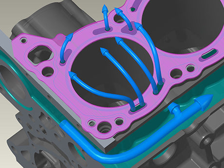 HKS 23002-AN003 Grommet Type Head Gasket Kit Super Cooling 1.6 mm for RB26 Photo-1