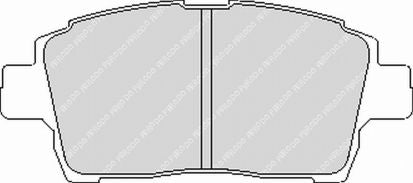 FERODO FCP1392H Front Brake Pads DS2500 for TOYOTA MR2 III (W3) / Yaris / Yaris Verso / Celica Photo-0