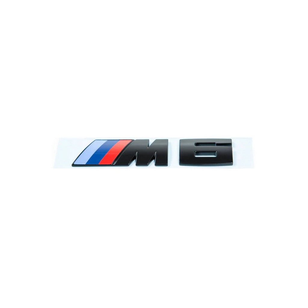 IND F12/F13 M6 Trunk Emblem Set, Gloss Black for BMW M6 (F13 / F12) Photo-0