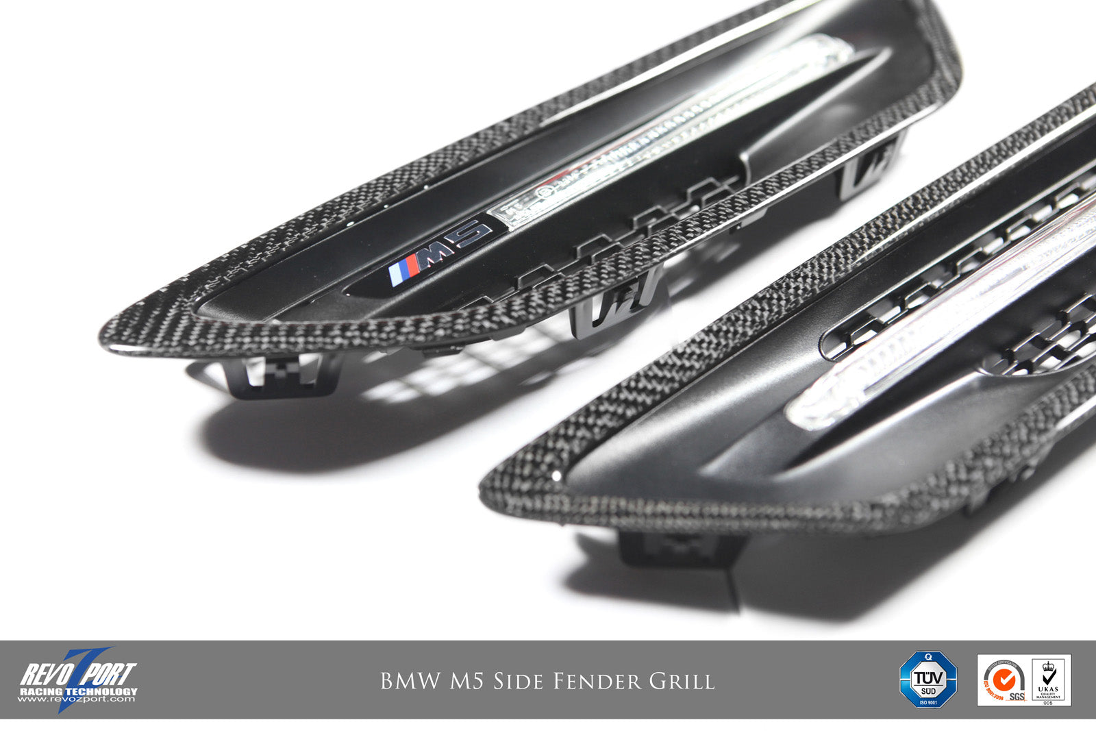 REVOZPORT B F10 2 M05 A410-C Side Fender Carbon Grill BMW F10 M5 Photo-1