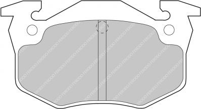 FERODO FDS558 Rear Brake Pads DS Performance for CITROEN Xsara (N1 / N2) / PEUGEOT 206 / 306 Photo-0