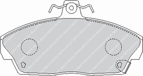 FERODO FCP613R Front Brake Pads DS3000 for HONDA Civic V Photo-0