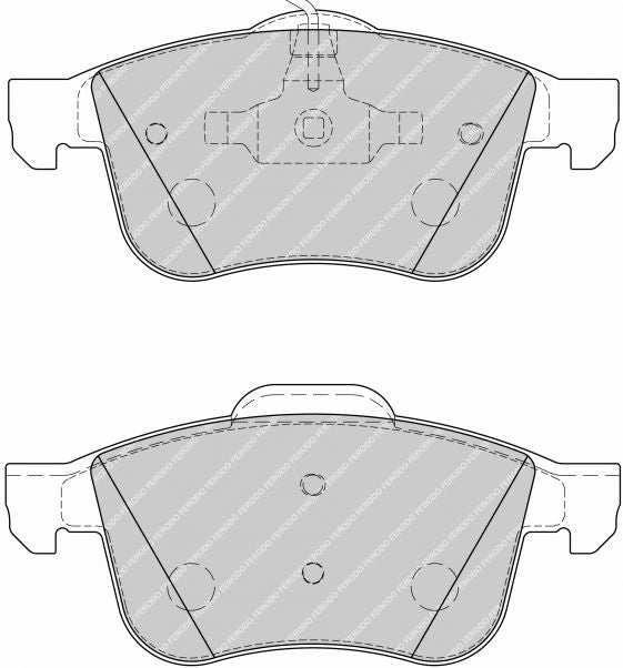 FERODO FCP1805H Front Brake Pads DS2500 for ALFA ROMEO Giulietta (940) / Brera / 159 (939) Photo-0
