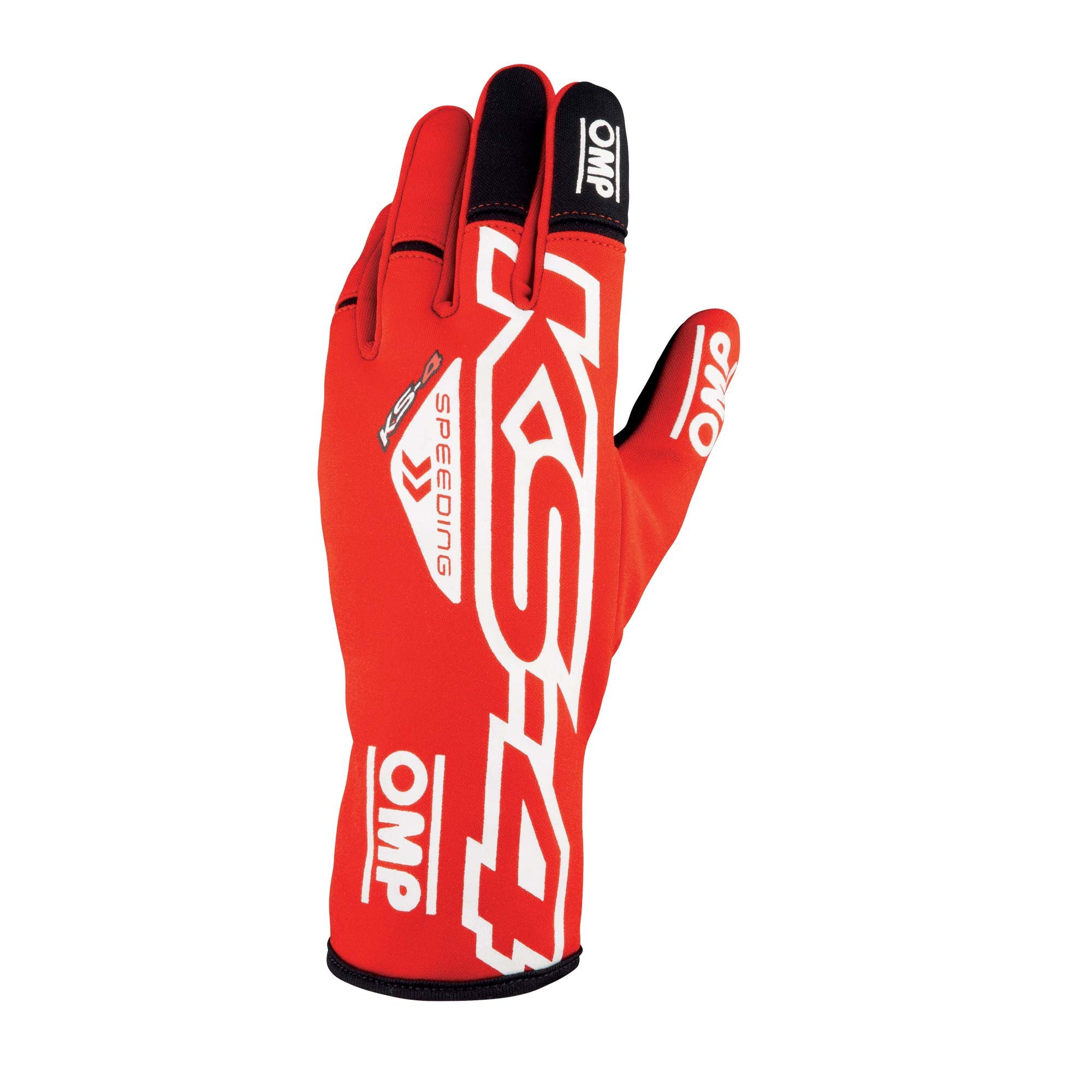 OMP KB0-2750-A01-063-S Karting Gloves KS-4 MY2023, Red / White, Size S Photo-0