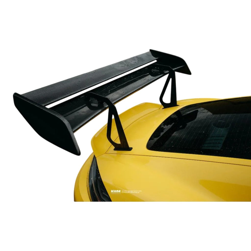 KLINE INNOVATION KL-AER-POR-718GT4-LMTXRW Carbon Fiber LM Rear wing (Riser bracket included) (Textreme carbon) for PORSCHE 718 GT4 Photo-4