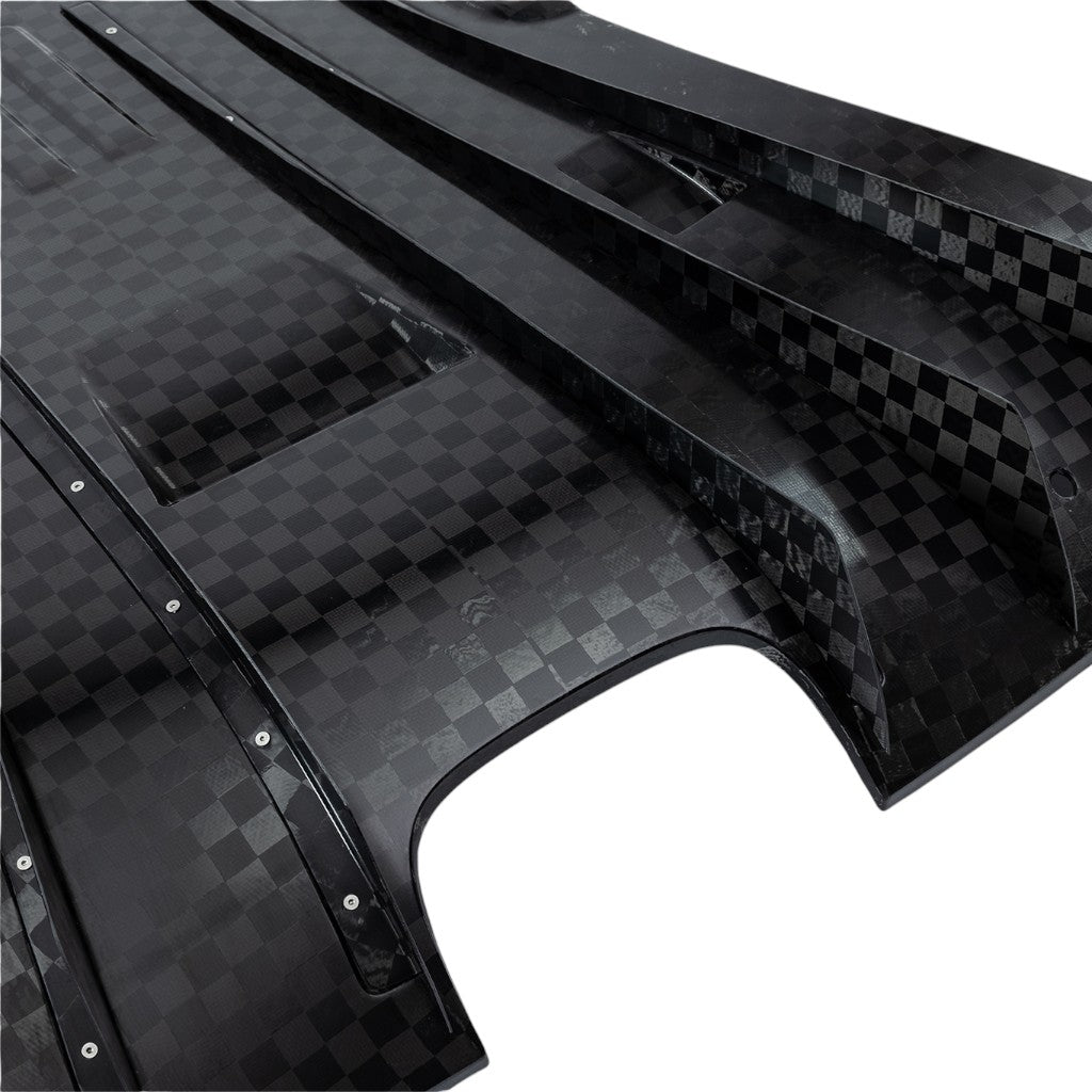 KLINE INNOVATION KL-AER-POR-992GT3-CFRD Carbon Fiber Rear Diffuser (Stainless Steel) for PORSCHE 911 GT3 (992) Photo-4
