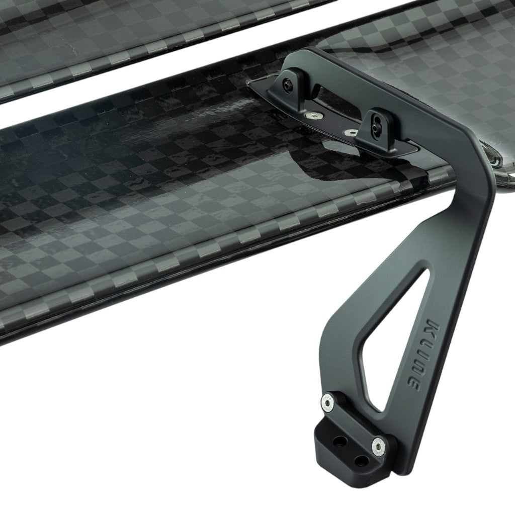 KLINE INNOVATION KL-CORVTT-C8Z06-CFRW Carbon Fiber Rear Wing (Stainless Steel) for CHEVROLET Corvette Z06 (C8) Photo-2
