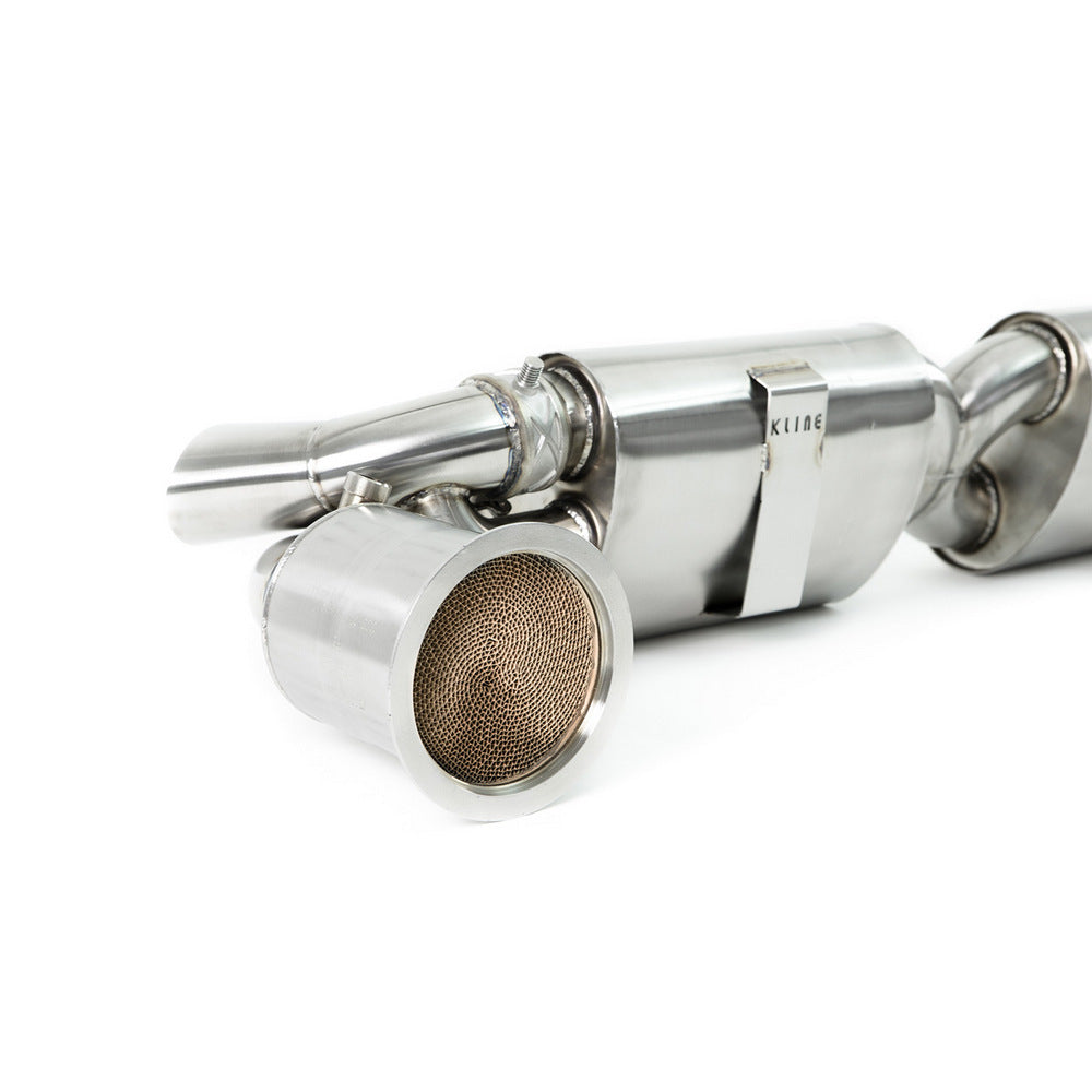 KLINE INNOVATION KL-POR-991GT2RS-100-CS-SS 100 Cell Cat Pipe Set for PORSCHE (991) GT2RS Photo-2