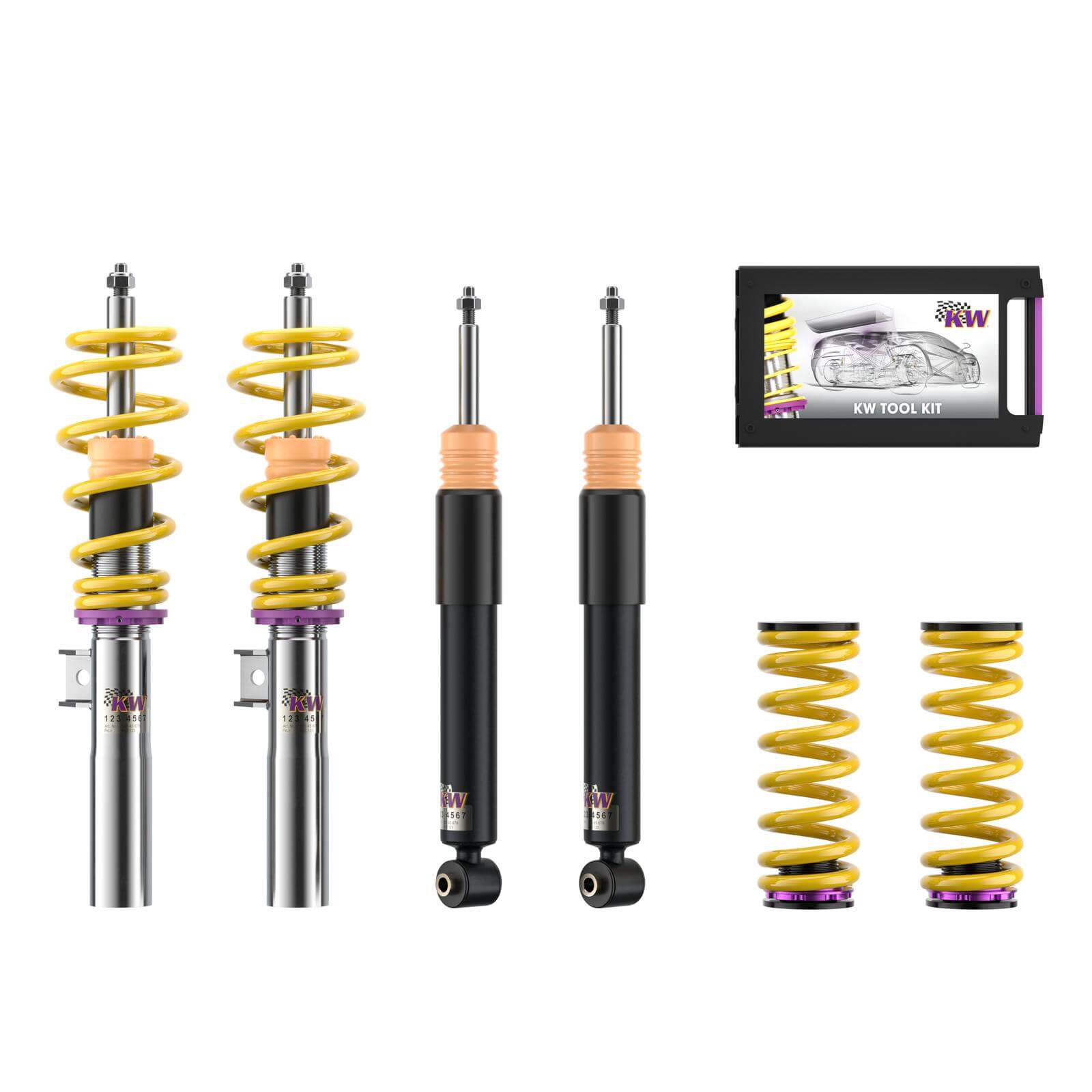 KW 102200FB Coilover kit V1 for BMW 4 Gran Coupe (G26) with electronic dampers 2021+ Photo-0
