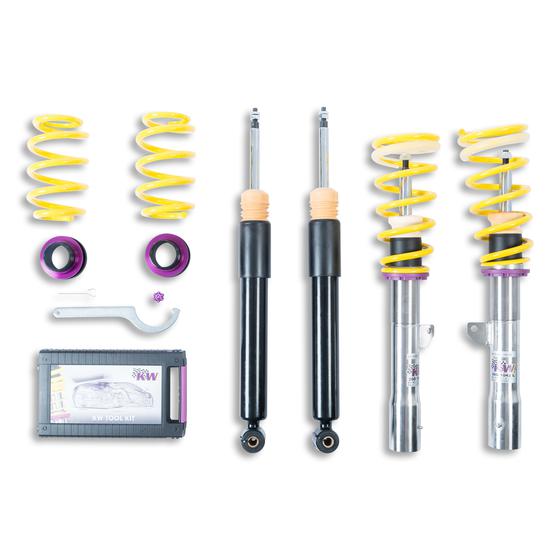 KW 102800DT Coilover Kit INOX V1 (incl. deactivation for electronic dampers) for VW Golf VIII Variant 1.5 eTSI (CG5) 2020- Photo-0
