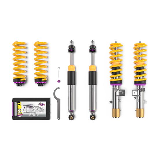 KW 352081000R Coilover Kit V3 LEVELING (incl. deactivation for electronic dampers) for AUDI A4 Avant (8K5/B8) 2007-2015 Photo-0