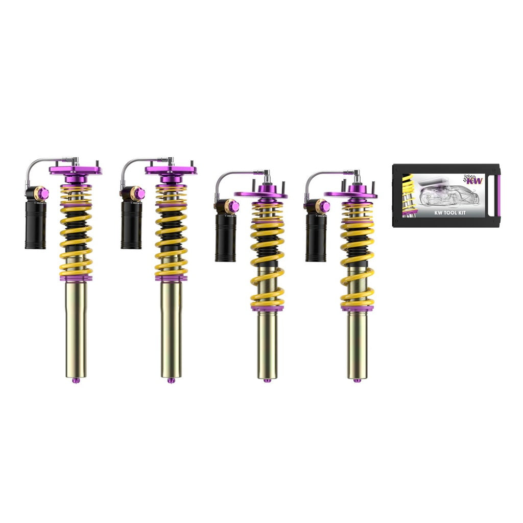 KW 39720354 Coilover Kit V4 RACING (incl. Top Mounts) for BMW M2 (F87) / M3 (F80) / M4 (F82) Photo-0