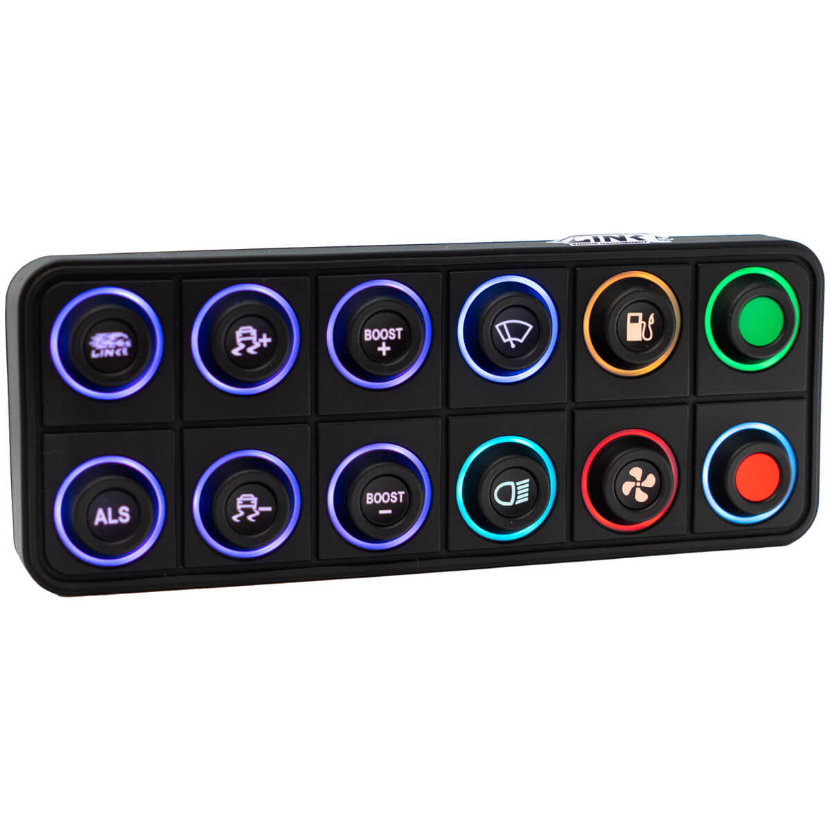 Link ECU 101-0239 12 key (2x6) CAN Keypad with interchangeable 15mm inserts (sold separately) Photo-0