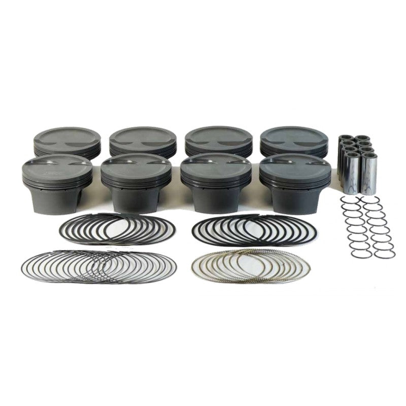 MAHLE 930230080T Piston Kit Combo Dish (431cid 4.080 x 1.050RCH, 4.125stroke, 6.125rod, 0.927pin, -20.0cc, 418g, 10.0CR, 2618) for CHEVROLET LSX Photo-0