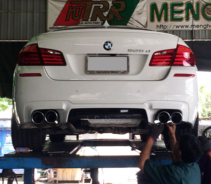 SUPERSPRINT 982826 Rear exhaust Right - Left OO100 "Power Loop" for M5 rear bumper for BMW F10 520i (N20 engine) Photo-1