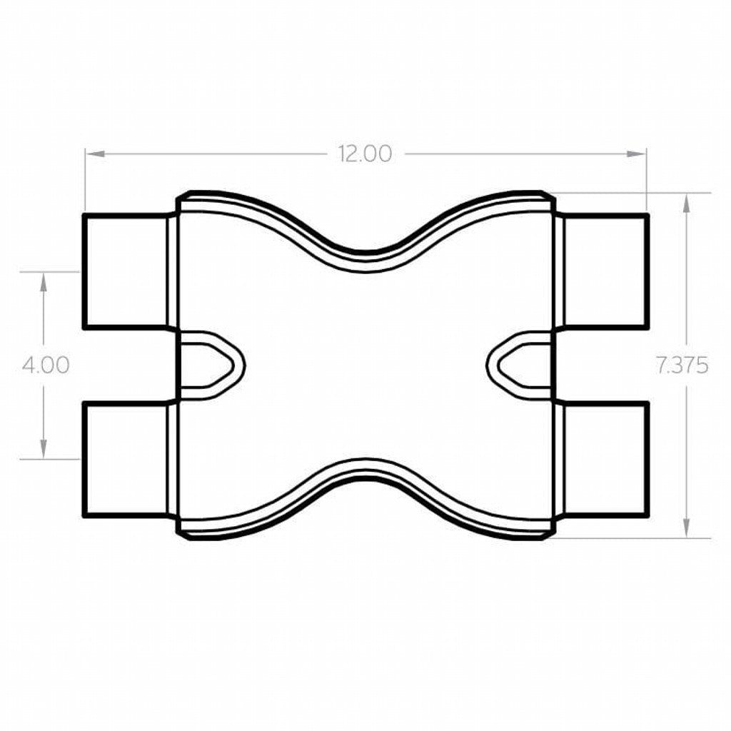 MAGNAFLOW 10790 Exhaust X-Pipe 2.25 inch Photo-1