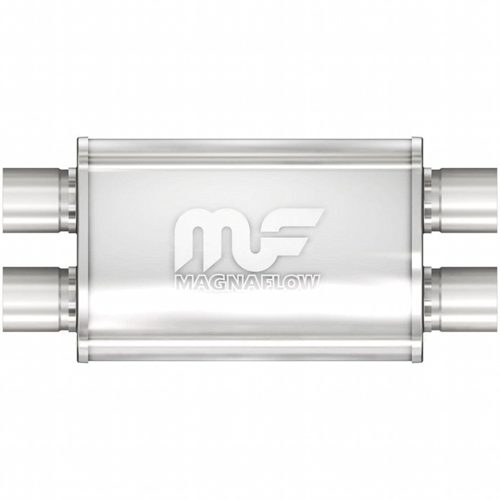 MAGNAFLOW 11379 Straight-Through Performance Muffler (2.5 inch Dual / Dual, Body 4x11x9) Photo-0