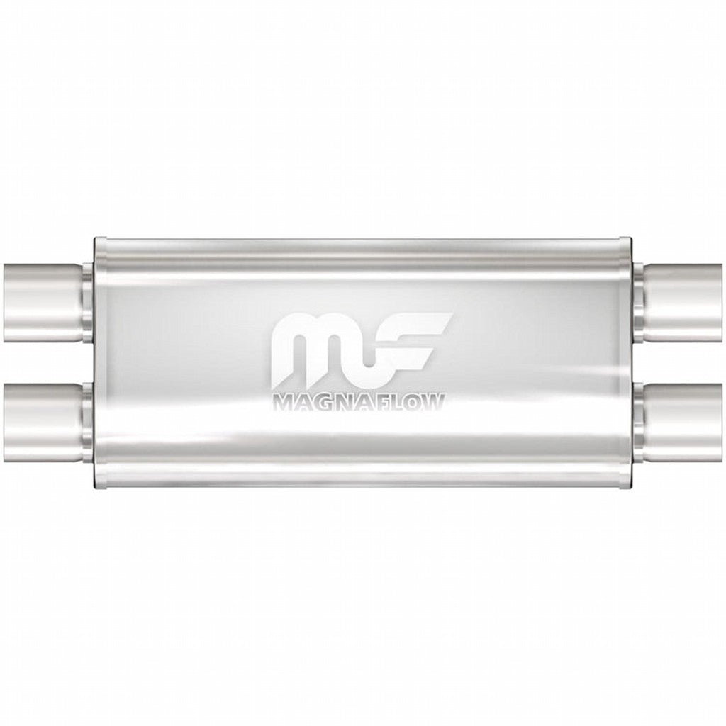 MAGNAFLOW 12468 Straight-Through Performance Muffler (2.5 inch Dual / Dual, Body 5x18x8) Photo-0