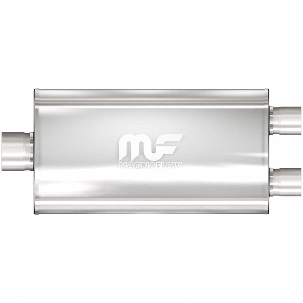 MAGNAFLOW 12594 Straight-Through Performance Muffler (4 / 3 inch Center / Dual, Body 5x22x11) Photo-0