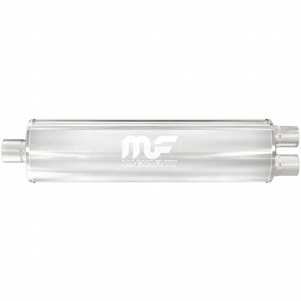 MAGNAFLOW 12763 Straight-Through Performance Muffler (3 / 2.5 inch Center / Dual, Body 7x24x7) Photo-0