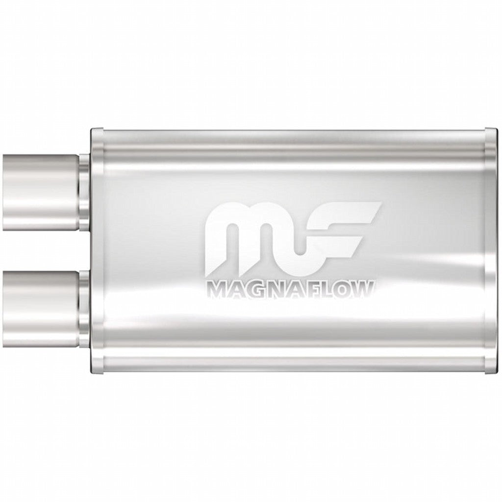 MAGNAFLOW 14210 Straight-Through Performance Muffler (2.5 inch Offset Same End, Body 5x14x8) Photo-0