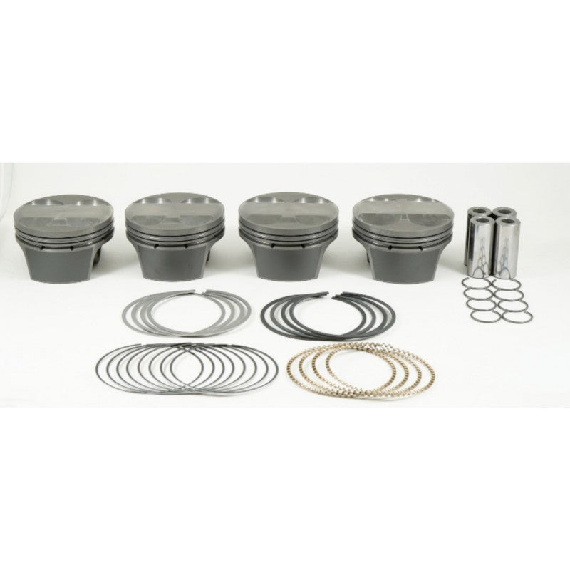 MAHLE 930286225T Piston Kit with TBC (87.00mm x 30mm CH, 99.0mm stroke, 152.0mm rod, 22mm pin, -9.4cc, 312g, 10.0CR, 2618) for ACURA K24 2.4L Photo-0