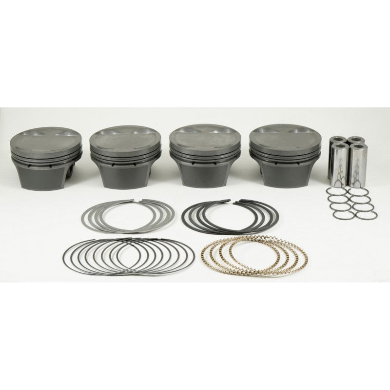 MAHLE 929170986T Piston Kit with TBC (86.00mm x 30mm CH, 86mm stroke, 139mm rod, 22mm pin, 11.8cc, 329g, 12.6CR, 4032) for ACURA RSX K20 2.0L Photo-0