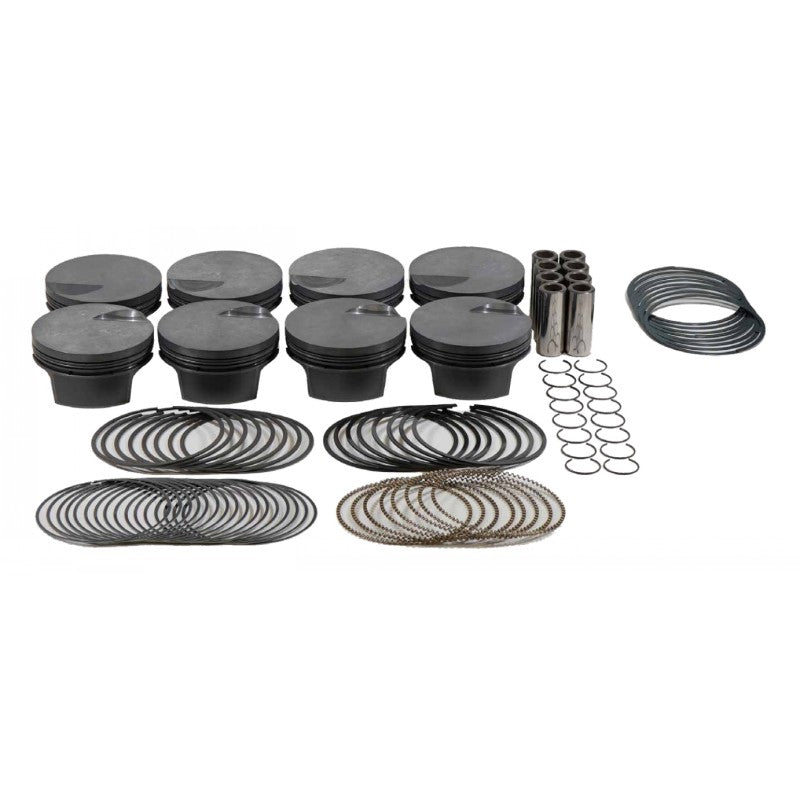 MAHLE 928957000T Piston Kit Flat Top (541cid 4.500 x 1.270RCH, 4.250stroke, 6.385rod, 0.990pin, -3.4cc, 518g, 9.4CR, 4032) for CHEVROLET Big Block Photo-0