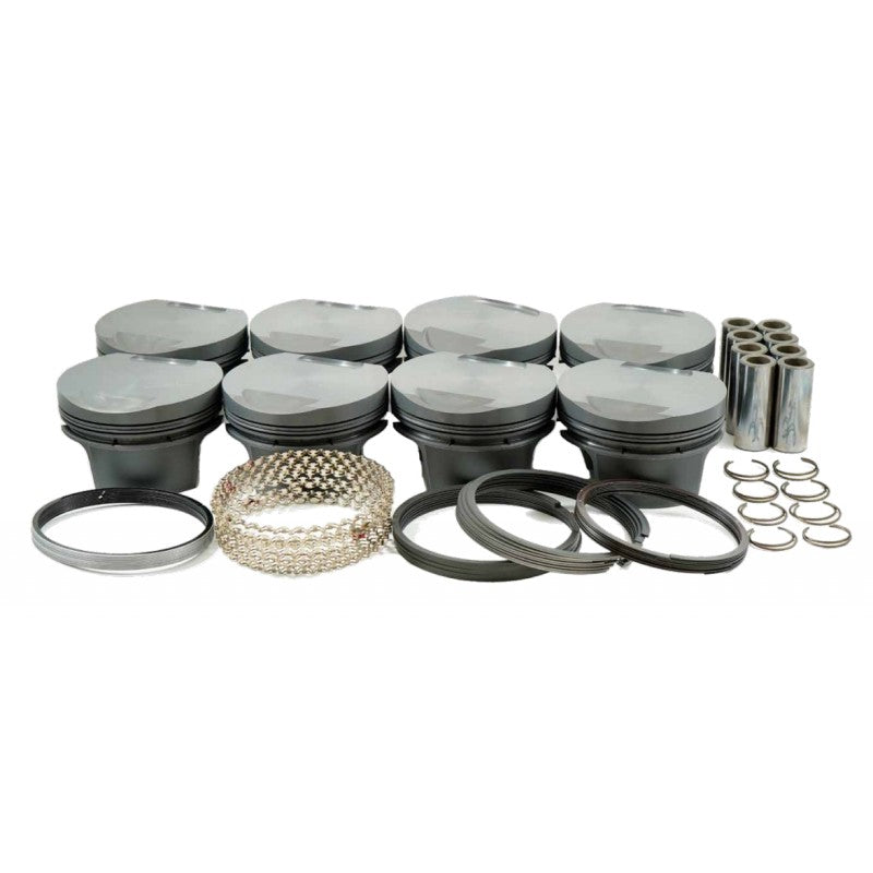 MAHLE 197895500T Piston Kit with TBC (547cid 4.500 x 1.345RCH, 4.300stroke, 6.800rod, 0.990pin, -19cc, 601g, 10.5CR, 4032) for FORD Big Block Photo-0