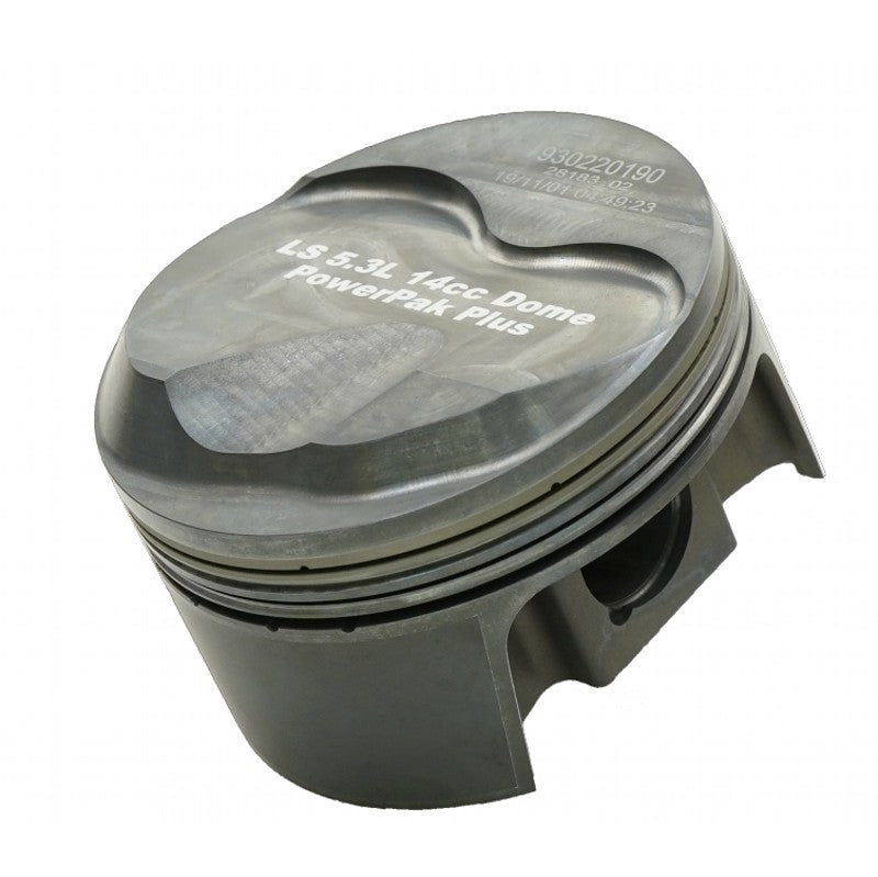 MAHLE 930220000T Piston Kit Dome (329cid 3.800 x 1.304CH, 3.622stroke, 6.125rod, 0.927pin, 8.5cc, 447g, 11.5CR, 2618) for CHEVROLET LS1/2/6 5.3L Photo-0