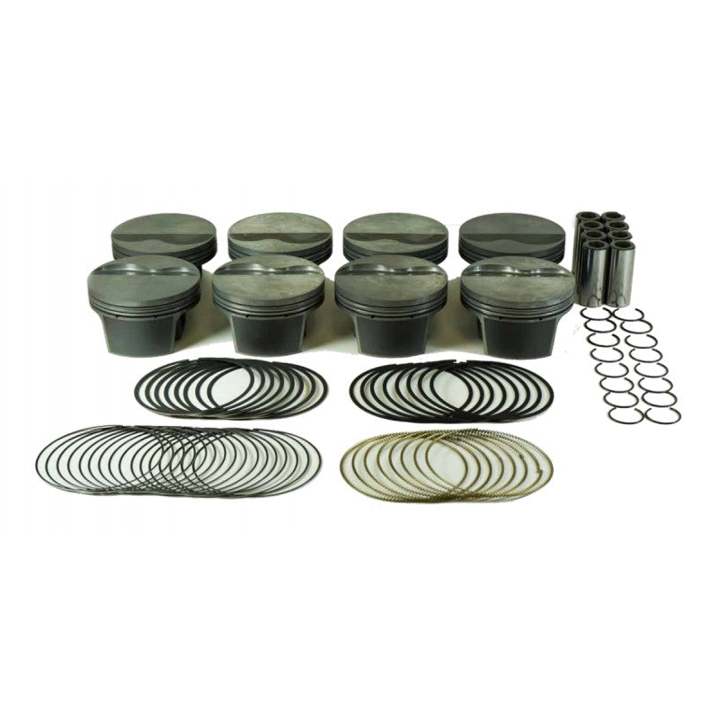 MAHLE 930219305T Piston Kit Dish (403cid 4.005 x 1.105CH, 4.000stroke, 6.125rod, 0.927pin, -12.0cc, 411g, 10.7CR, 4032) for CHEVROLET LS1/2/6 5.3L/6.0L Photo-0