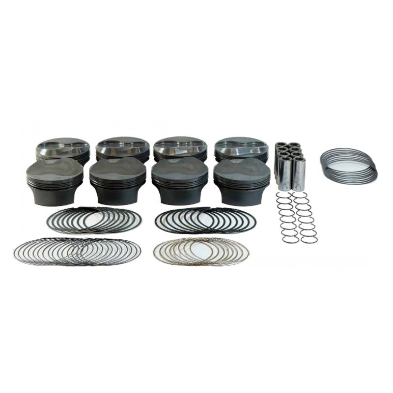 MAHLE 930229600T Piston Kit Combo Dome (402cid 4.000 x 1.110RCH, 4.000stroke, 6.125rod, 0.927pin, 9.2cc, 454g, 13.7CR, 2618) for CHEVROLET LSX Photo-0