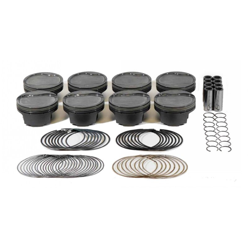 MAHLE 930228370T Piston Kit Inverted Dome (377cid 4.070 x 1.304CH, 3.622stroke, 6.125rod, 0.927pin, -16.0cc, 442g, 10.1CR, 2618)) for CHEVROLET LT 6.2L Photo-0