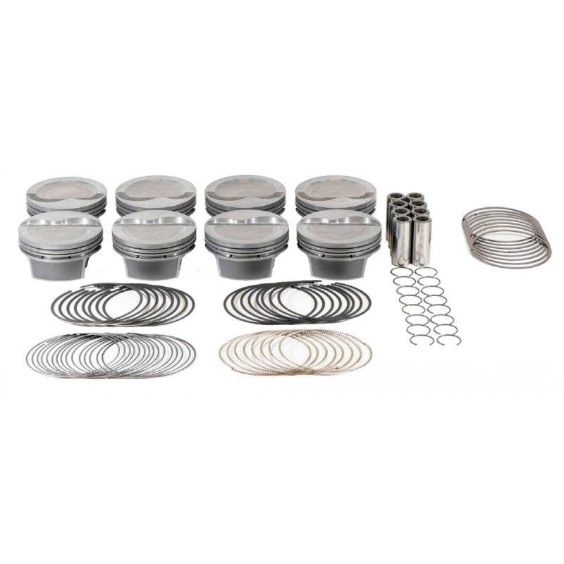 MAHLE 928905940T Piston Kit with TBC (349cid 4.040 x 1.090RCH, 3.400stroke, 5.400rod, 0.927pin, -16.0cc, 388g, 9.1CR, 4032) for FORD Small Block Photo-0