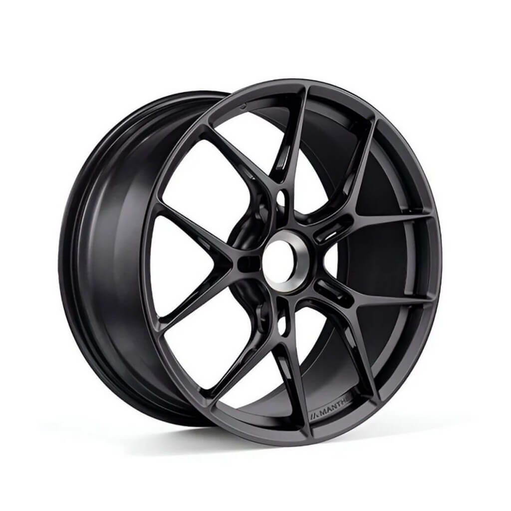 MANTHEY RACING 992044685 Wheel Set OM-1 20x9.5 / 21x12, Black Satin for PORSCHE 911 GT3 / GT3 Touring (992.1) Photo-0
