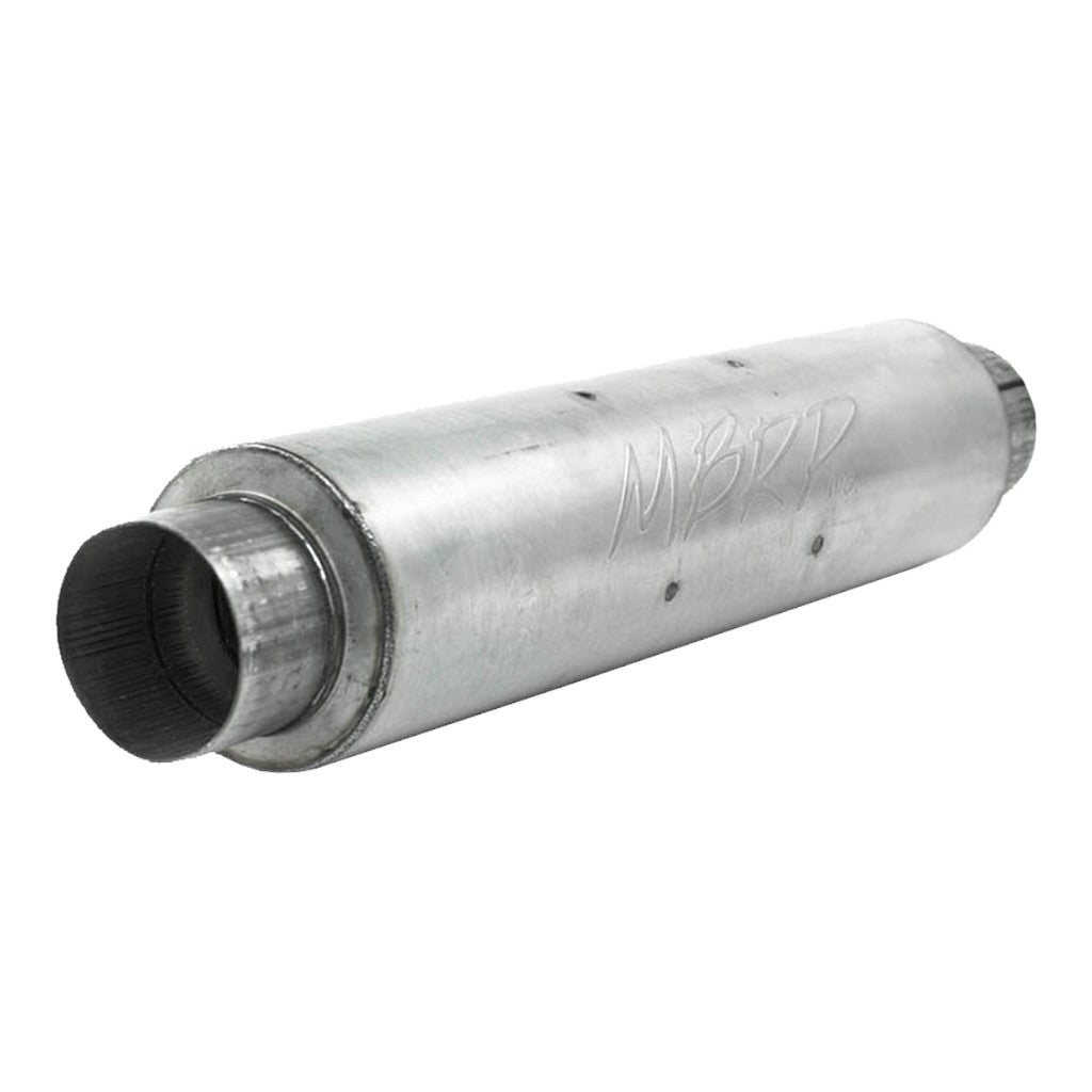MBRP M1004A Muffler Armor Lite (Aluminized Steel / 4" In/Out / 24" Body / 6" Diameter / 30" Overall / Quiet Tone) Photo-0