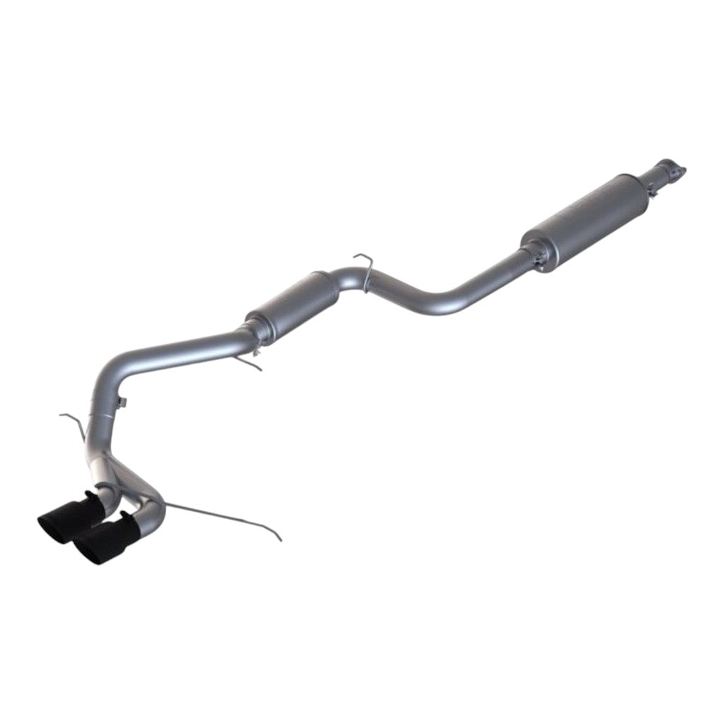 MBRP S4200409BT Cat-Back 3" Armor Plus (T409 Stainless Steel / Dual / Black Coated Tips) for FORD Focus ST 2.0L EcoBoost 2013-2018 Photo-0
