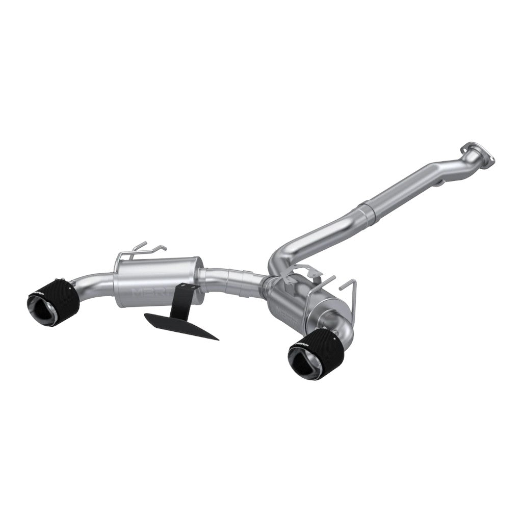 MBRP S43023CF Cat-Back 3" Armor Pro (T304 Stainless Steel / Dual with Carbon End Tips) for TOYOTA GR Corolla 2023- Photo-0