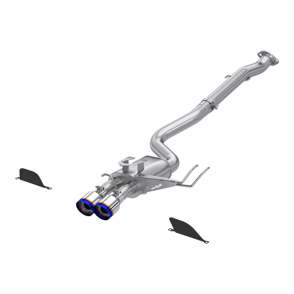 MBRP S43033BE Cat-Back 3" Armor Pro (T304 Stainless Steel / Dual with Burnt End Tips) for TOYOTA GR Corolla 2023- Photo-0