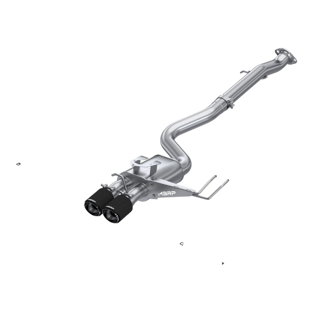 MBRP S43033CF Cat-Back 3" Armor Pro (T304 Stainless Steel / Dual with Carbon End Tips) for TOYOTA GR Corolla 2023- Photo-0